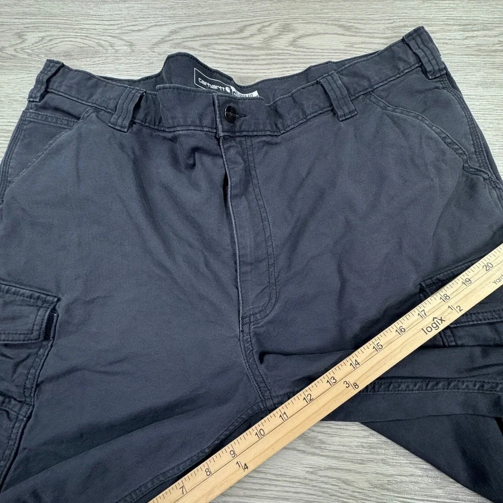 Carhartt Men's Cargo Shorts Rugged Flex Canvas Relaxed Fit Gray Size 42 Workwear
